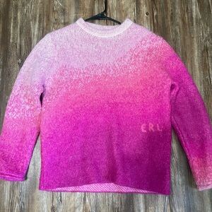 ERL Pink Gradient Mohair Sweater Classic Pullover Sweater S